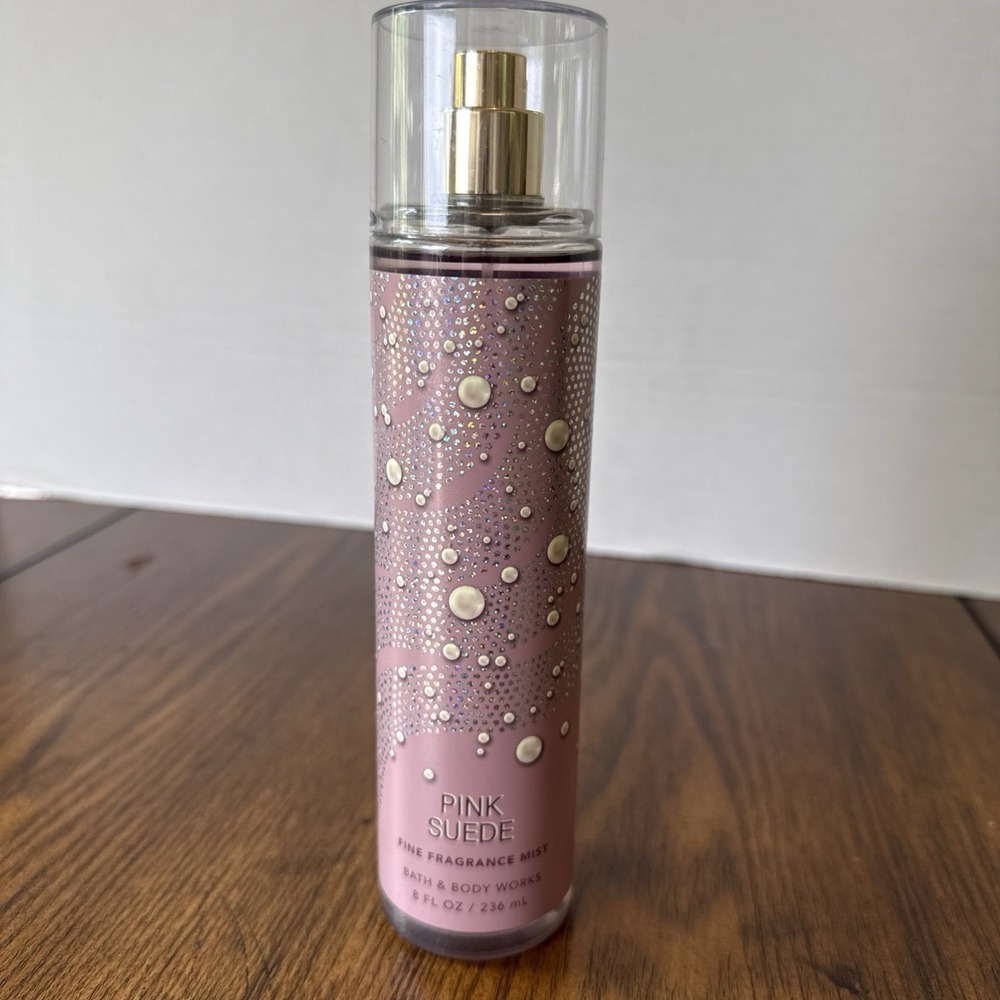 Bath & Body Works PINK SUEDE Fine Fragrance Body Mist Spray 8 oz - NEW